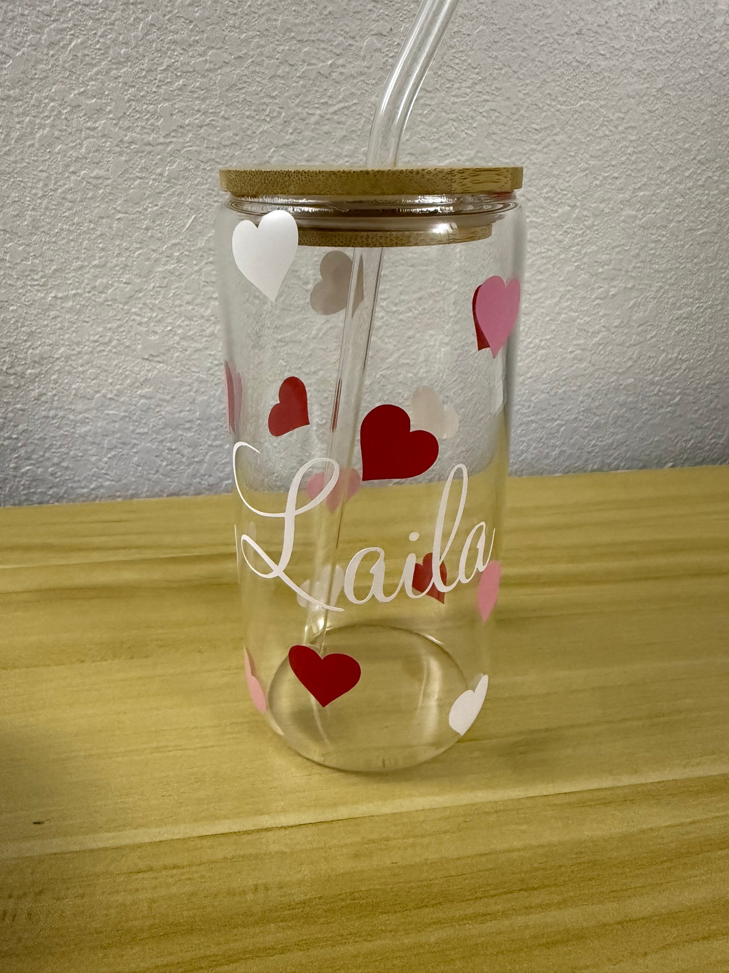 Heart Beer Can Glass