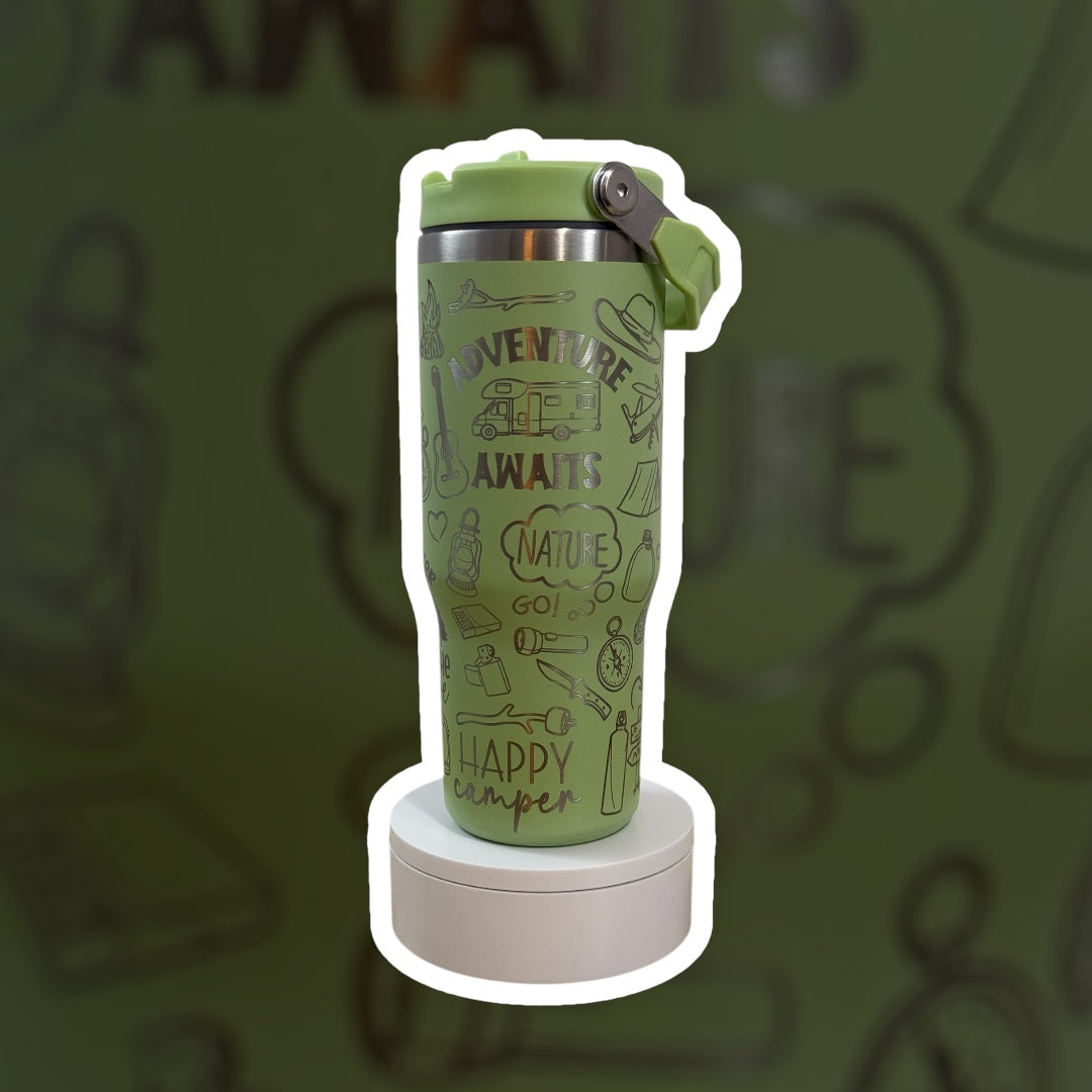 "Adventure Awaits" Tumbler