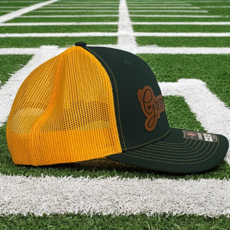 HLC Green Bay Leather Patch Snapback