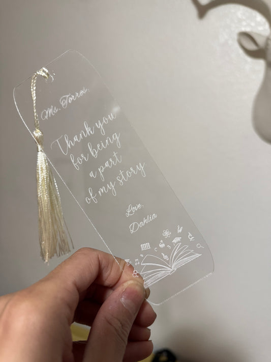 Teacher Thank You Bookmark