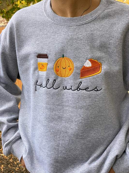 Fall Vibes Crew Neck Sweatshirt