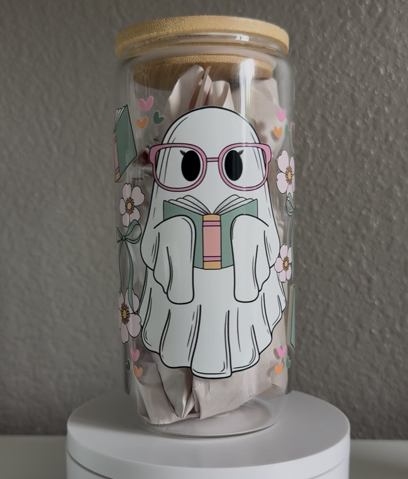Halloween Glass Can Cup